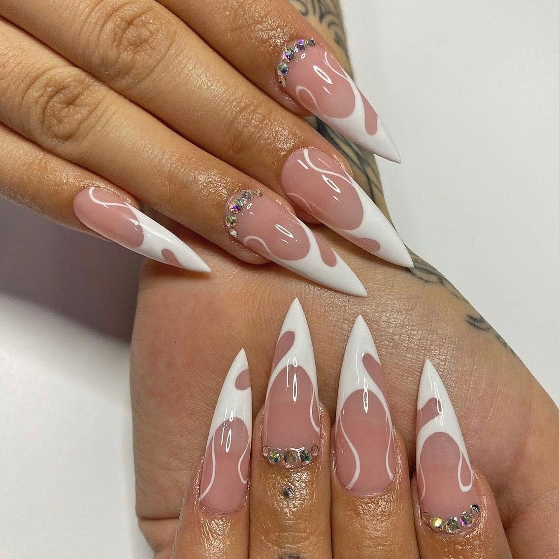 french white nail tips