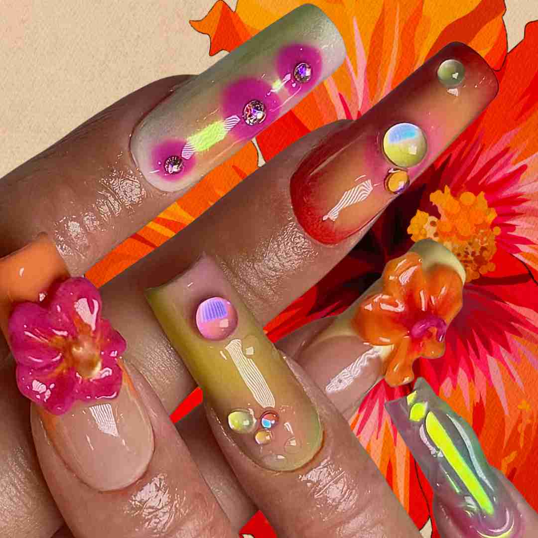 Loral Nail Art Design