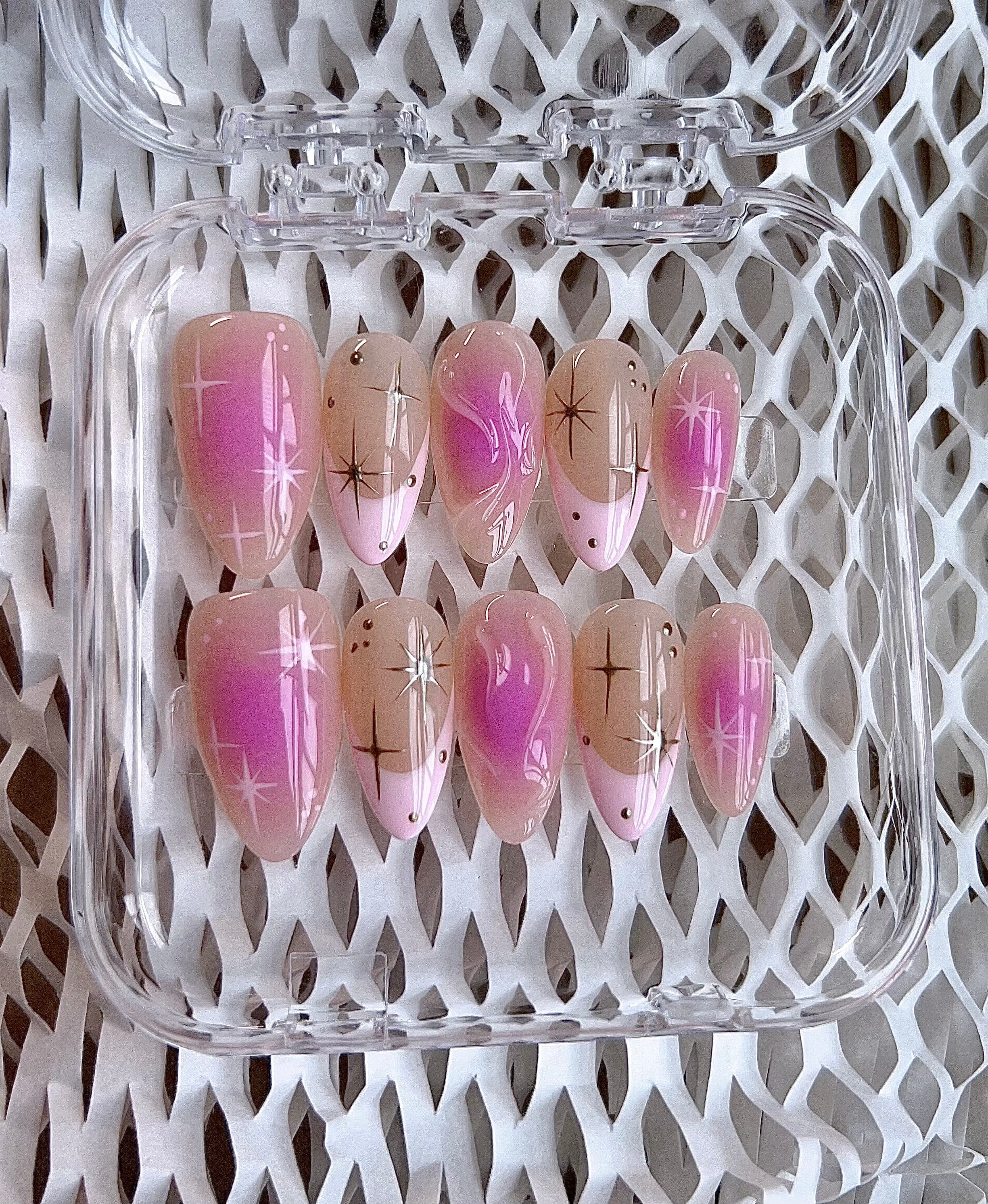 Pink Ombre Nail