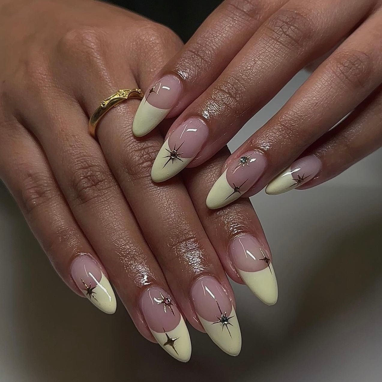 Almond Elegance French Nails
