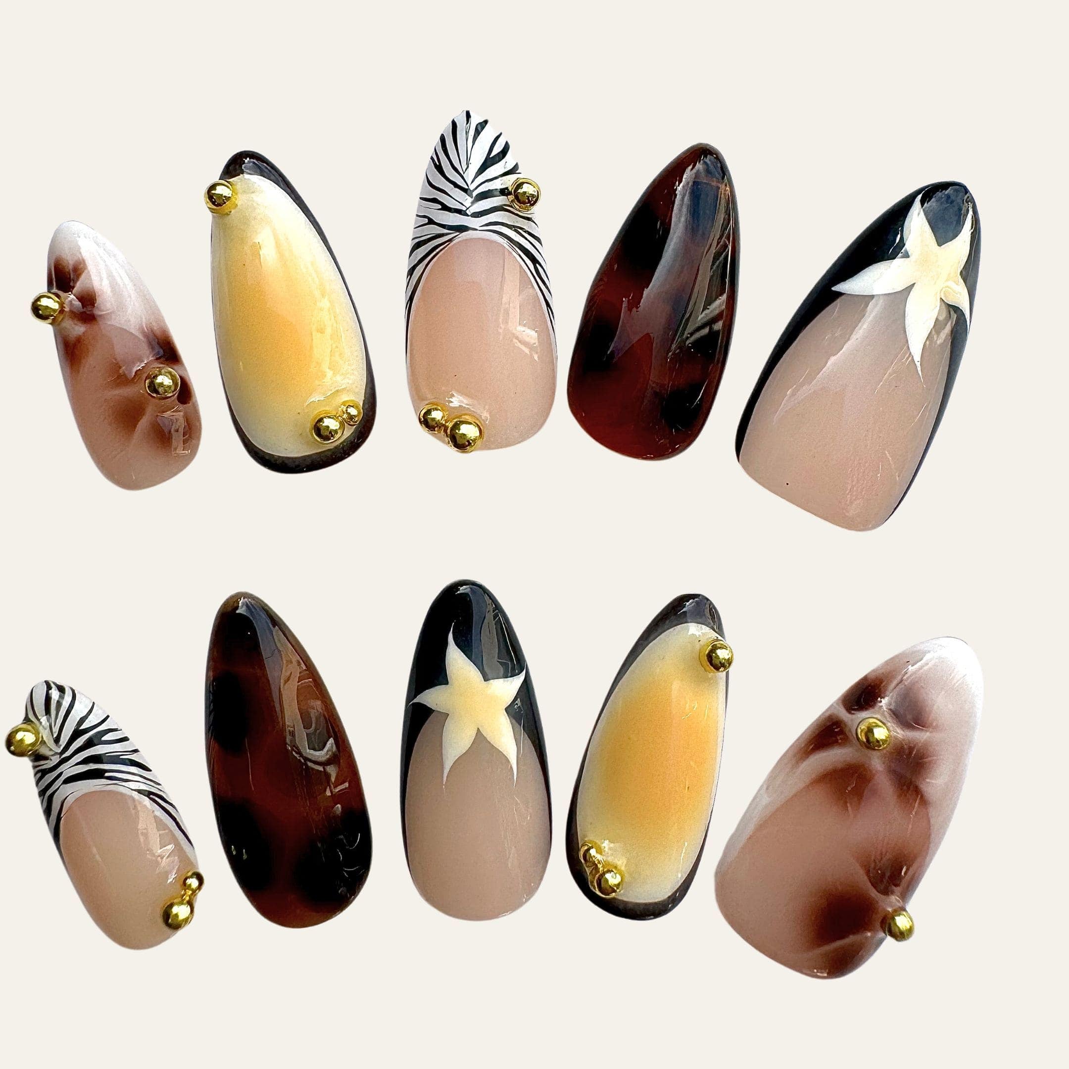 Elegant Burnt Orange Nail Designs